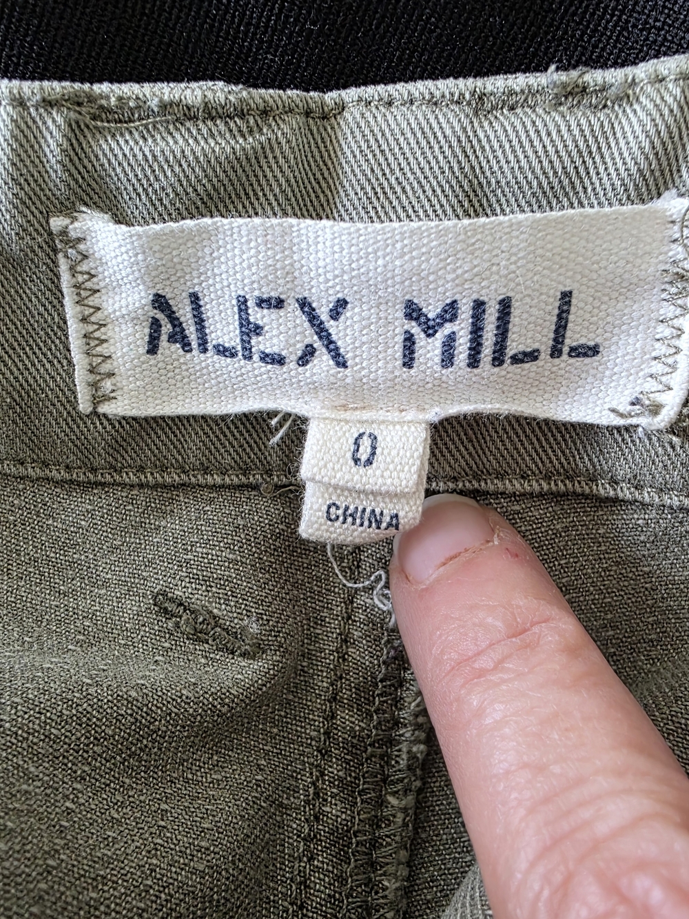 ALEX MILL Neil Pant In Herringbone, Vintage Olive, Size 0 - Picture 5 of 12